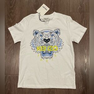 Kenzo Kids Tiger-print crew-neck T-shirt